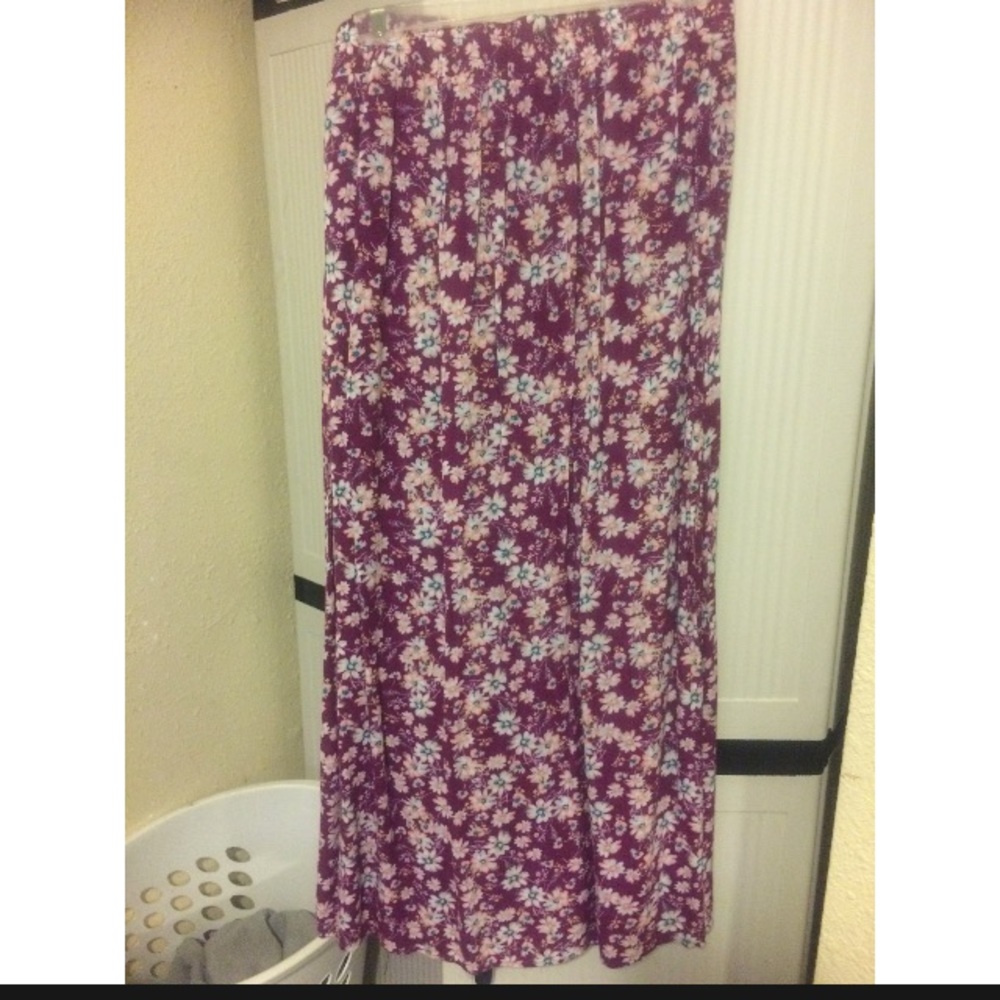 Flower Print Skirt